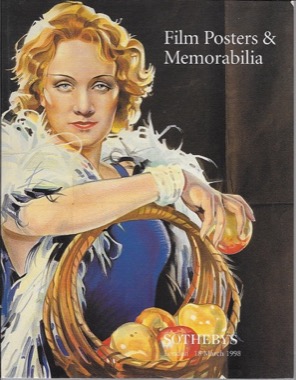 Sotheby's Auction Catalog - Film Posters & Memorabilia March 18, 1998 - Catalog #LN8170by: Sotheby's