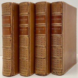 Speeches of Henry Lord Brougham, upon questions relating to Public Rights, Duties and Interests; with Historical Introductions, and A Critical Dissertation upon the Eloquence of the Ancients. (Volumes 1, 2, 3, 4) 