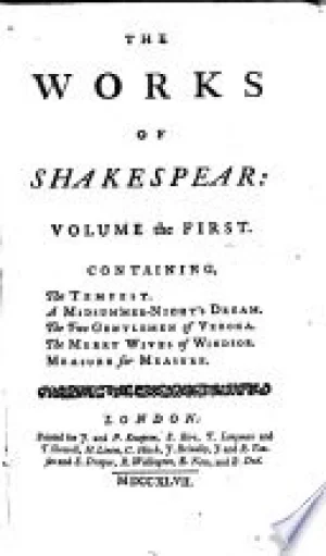THE WORKS OF SHAKESPEAR (8 Volumes Complete)by: William Shakespeare/ William Warburton
