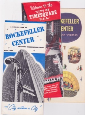 THREE TRAVEL BROCHURES ON 1940s/50s NEW YORK CITYby: N/A