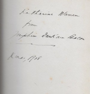 Ten to Seventeen - A Boarding School Diary (SIGNED COPY)by: Bacon, Josephine Daskam