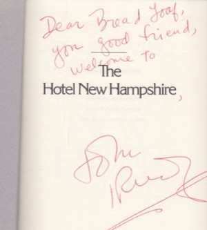 The Hotel New Hampshire (INSCRIBED COPY)by: Irving, John