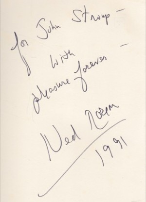 The Later Diaries of Ned Rorem 1961-1972 (SIGNED COPY)by: Ned Rorem 