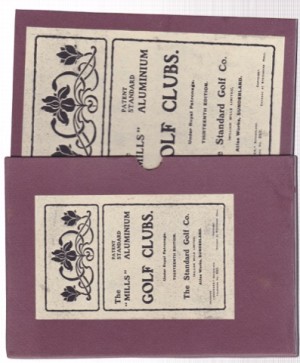 The "Mills" Patent Standard Aluminum Golf Clubsby: N/A