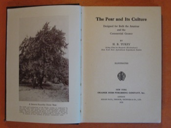 The Pear and Its Cultureby: Tukey, H. B.