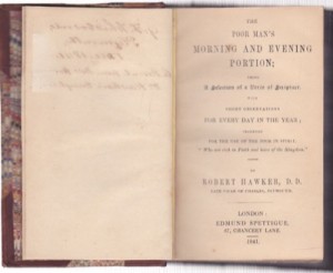 The Poor Man''s Morning and Evening Portions: Being a Selection of a Verse of Scripture, With Short Observations for Every Day in the Yearby: Robert Hawker