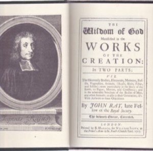 The Wisdom of God Manifested in the Works of Creationby: John Ray