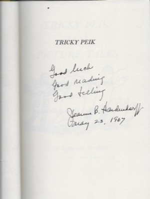 Tricky Peik and Other Picture Tales (SIGNED COPY)by: Hardendorff (Ed.), Jeanne B. and Tomie de Paola