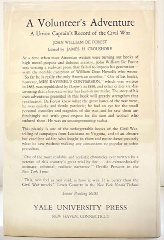 Union Officer in the Reconstruction, Aby: De Forest, John William, James, H. Croushore, David M. Potter (Editors)