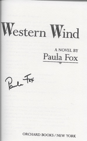 Western Wind (SIGNED COPY)by: Fox, Paula