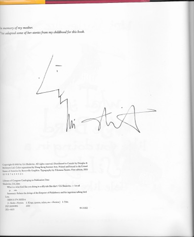 What Is a Wise Bird Like You Doing In a Silly Tale Like This?(SIGNED COPY)by: Shulevitz, Uri