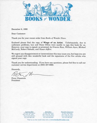 Wings of an Artist: Children's Book Illustrators Talk About Their Art (SIGNED BY MULTIPLE ARTISTS)by: Cummings (editor), Julie; Kiefer, Barbara