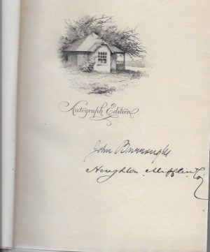 Writings of John Burroughs, The - Vol. 1 Wake-Robin (SIGNED, Limited Ed.)by: Burroughs, John 