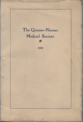 Year Book of the Queens-Nassau Medical Societyby: N/A