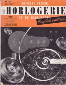 Swiss Journal of Watchmaking and Jewelry. All about watches, jewelry technical, repair, sales, history as well as many ads, some in color.