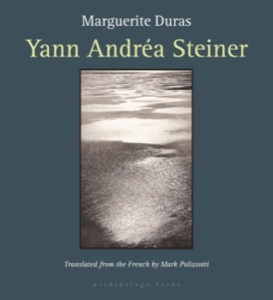 Ill, excess drinking, suffering writer's block, noted French author Duras was holed up in her apartment on the French coast until a chance correspondence with Yann Andrea Steiner, 36 years younger than herself, turned into a restorative affair in the summer of 1980.